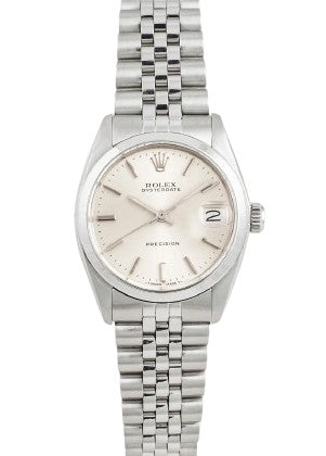 Rolex Oysterdate 34mm Stainless Steel Silver Dial Ref. 6694