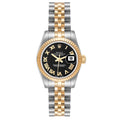 Rolex Lady Date Just 26mm Two-Tone 18K Yellow Gold & Steel Black Roman Dial Ref. 179173