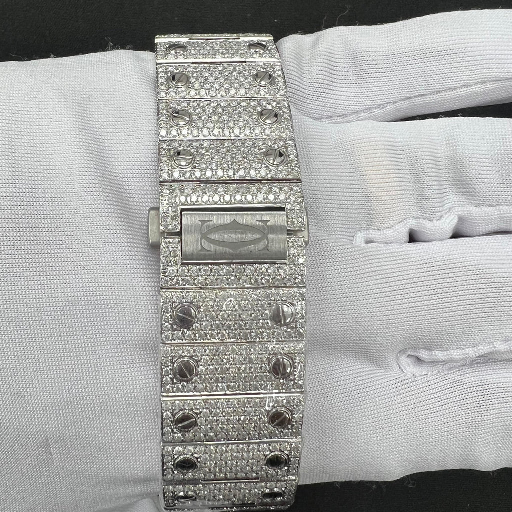 Cartier Santos 40mm Stainless Steel Roman Diamond Dial Ref. WSSA0018