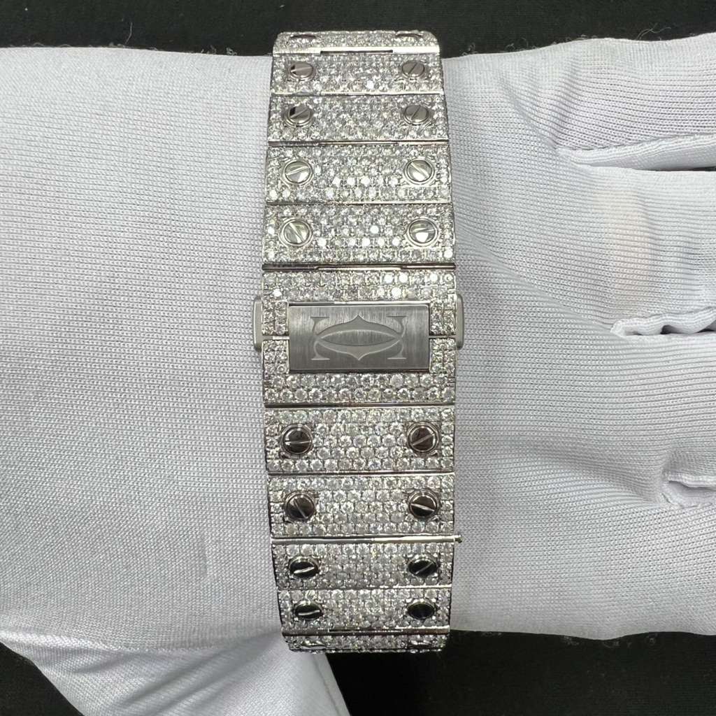 Cartier Santos 40mm Two-Tone 18K Yellow Gold & Steel Roman Diamond Dial Ref. WSSA0062