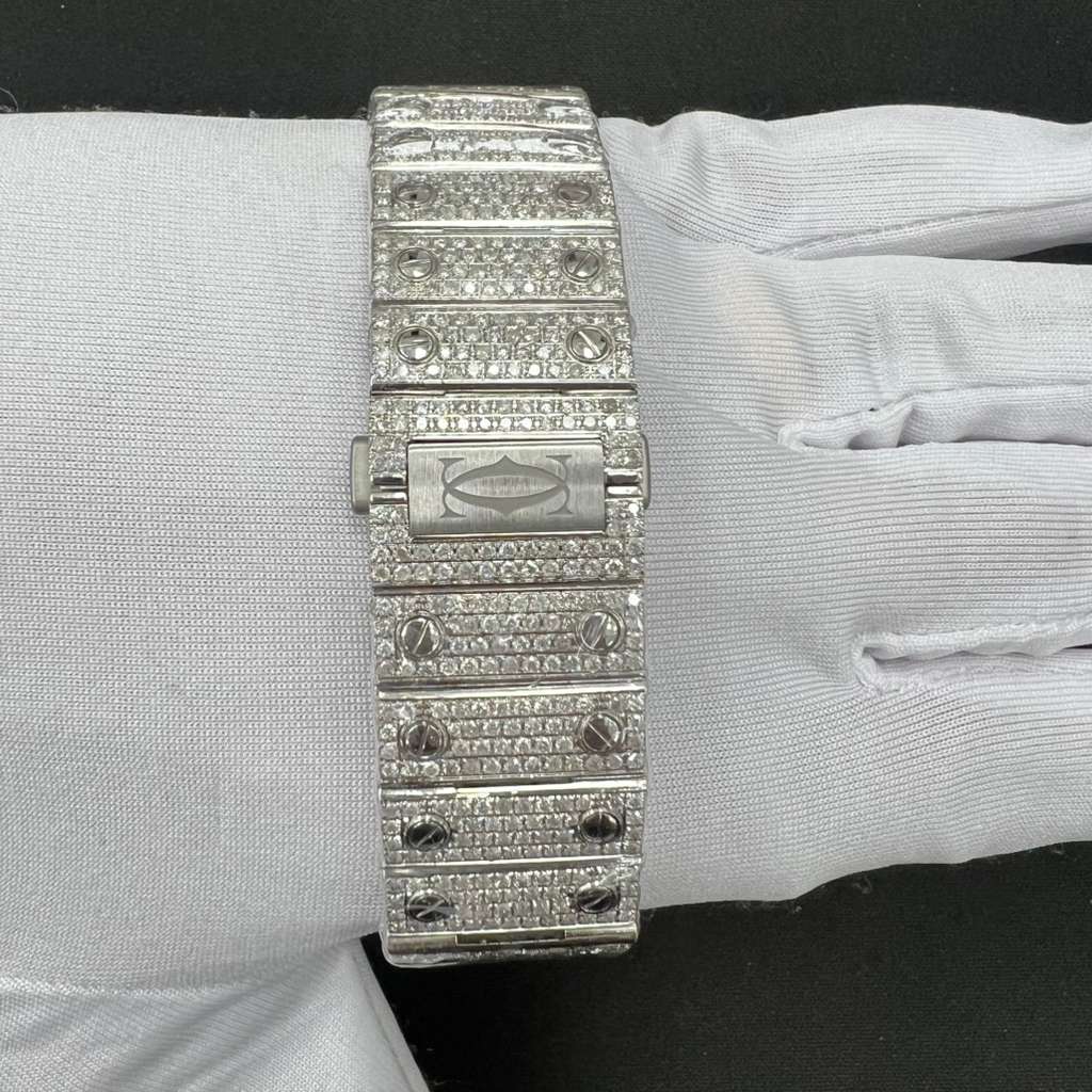 Cartier Santos 40mm Stainless Steel Roman Diamond Dial Ref. WSSA0018