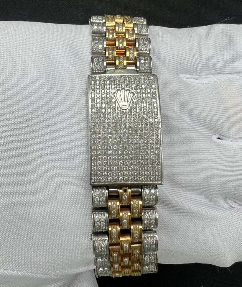 Rolex Datejust 41mm Two-Tone 18K Rose Gold & Steel Roman Diamond Dial