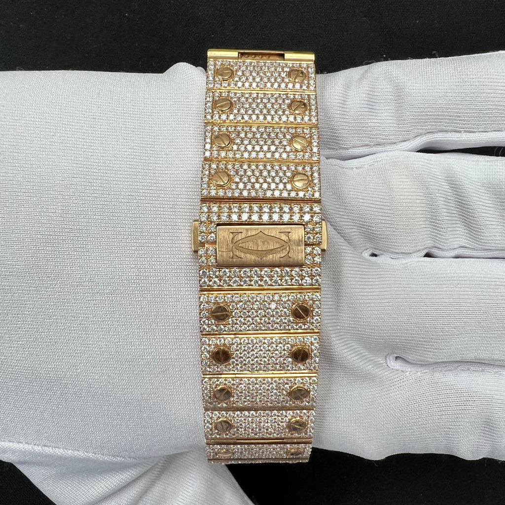 Cartier Santos 40mm Two-Tone 18K Rose Gold & Steel Roman Diamond Dial Ref. WSSA0018