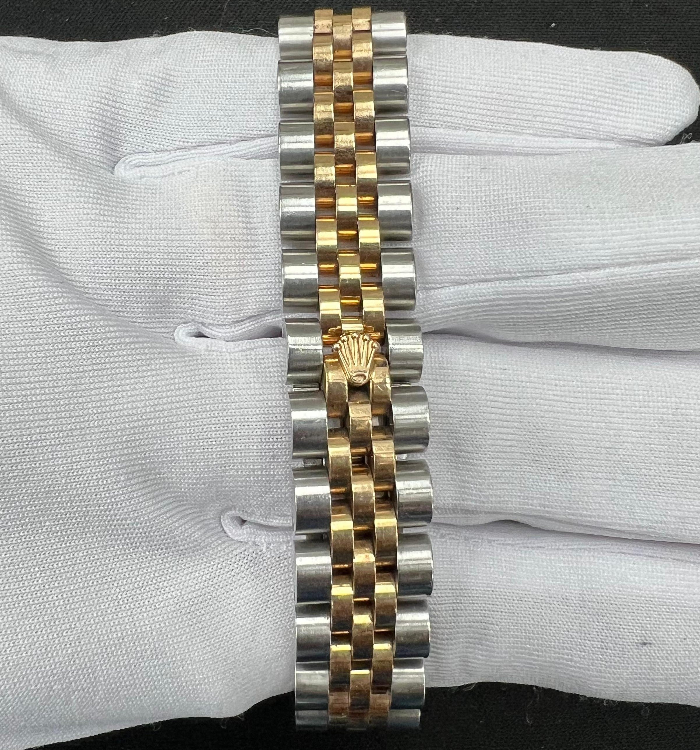 Rolex Datejust 26mm Two-Tone 18K Rose Gold & Steel White Diamond Dial