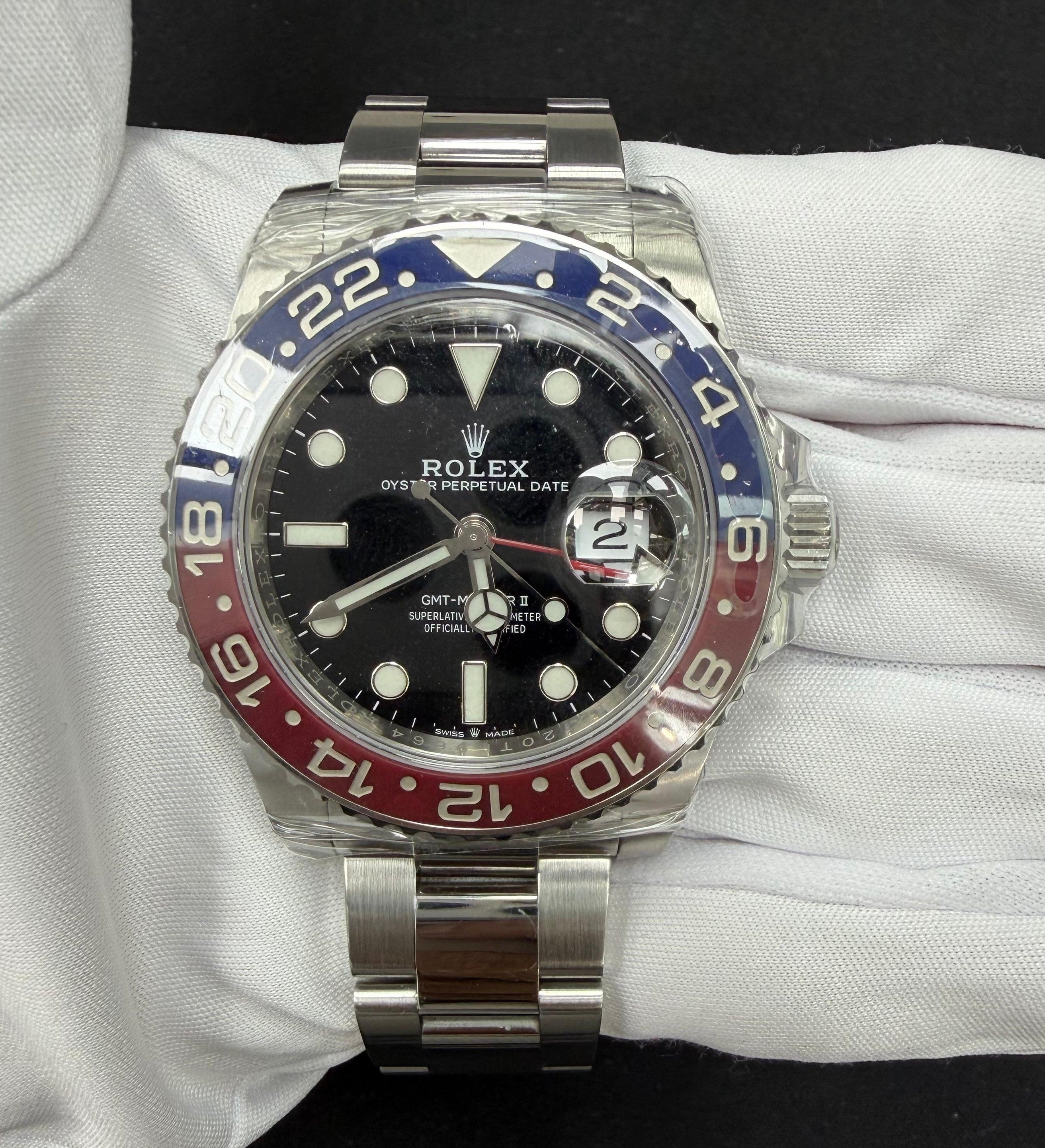 Rolex GMT Master II 40mm Stainless Steel Black Dial Ref. 126710BLRO