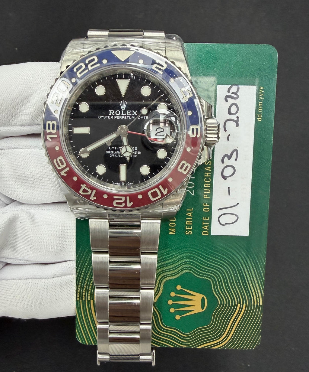 Rolex GMT Master II 40mm Stainless Steel Black Dial Ref. 126710BLRO