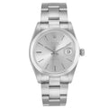 Rolex Oysterdate 34mm Stainless Steel Silver Dial Ref. 6694