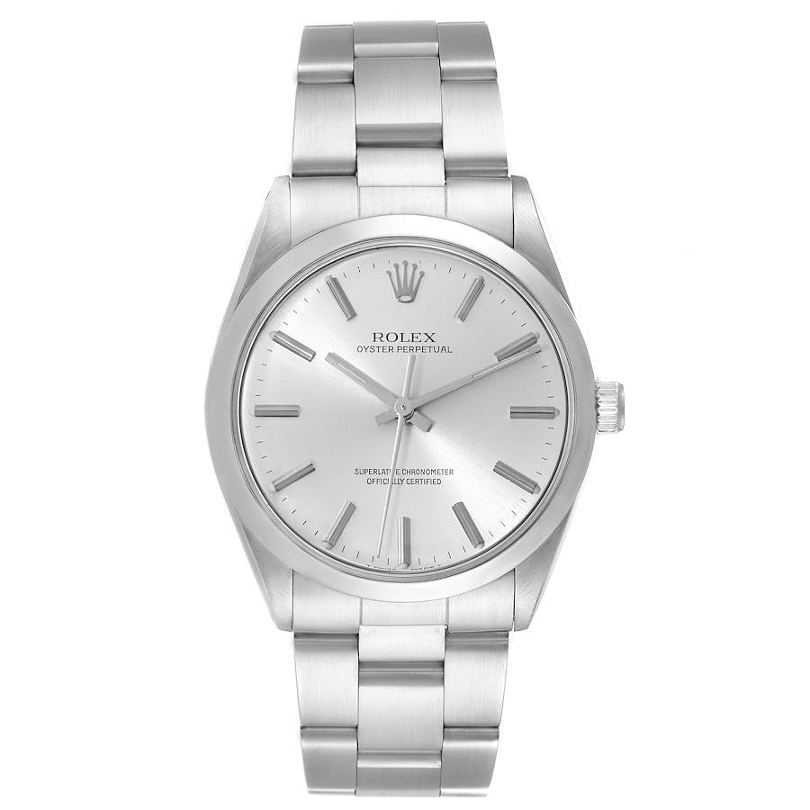 Rolex Oyster Perpetual 34mm Stainless Steel Silver Dial Ref. 6718
