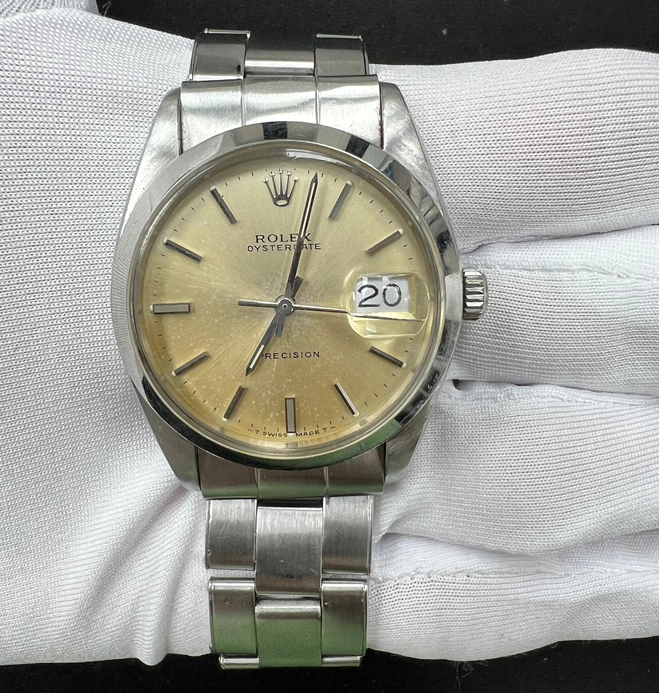 Rolex Precision 34mm Stainless Steel Champagne Dial Ref. 6694