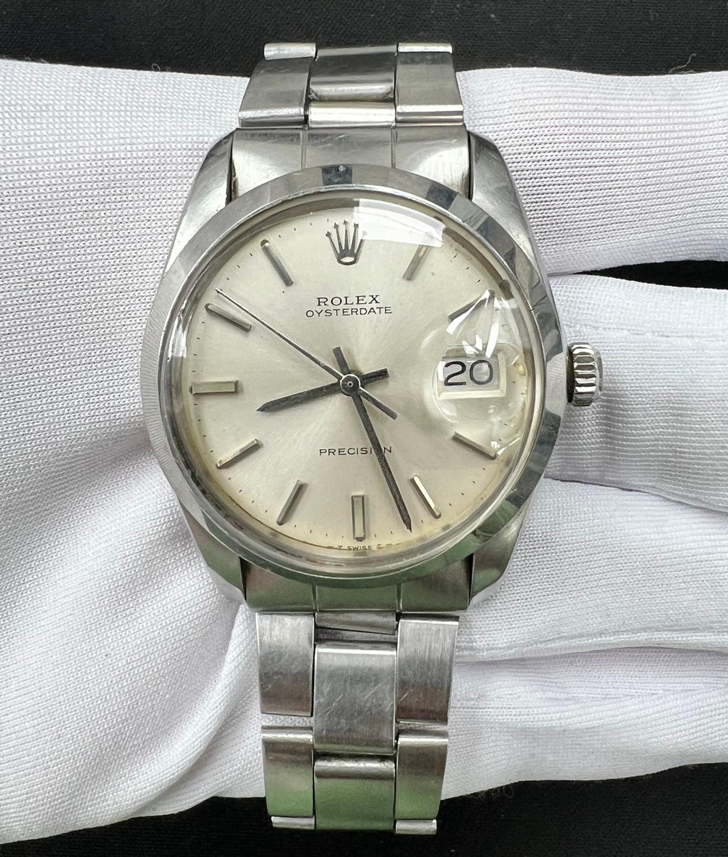 Rolex Precision 34mm Stainless Steel Silver Dial Ref. 6694