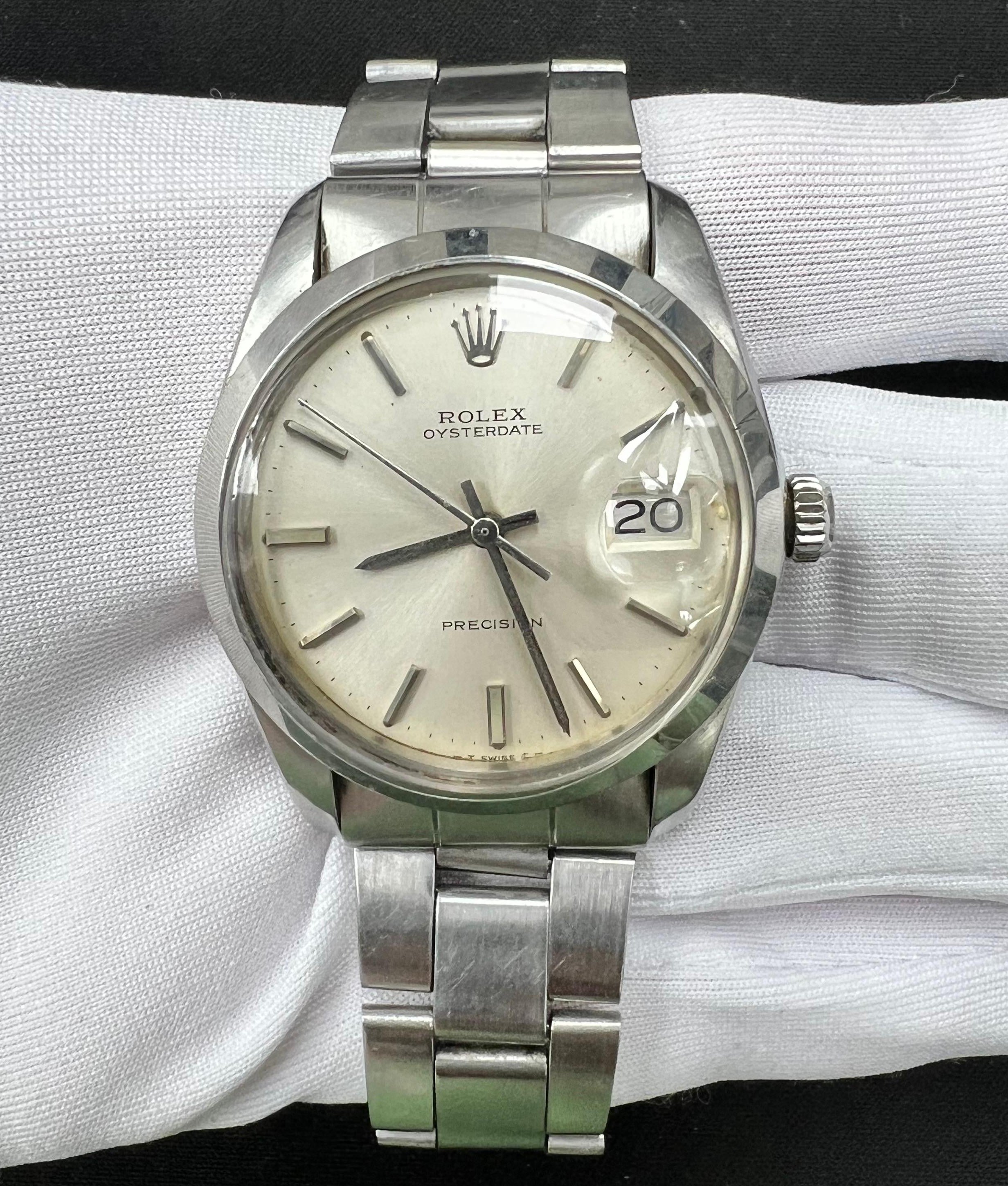 Rolex Precision 34mm Stainless Steel Silver Dial Ref. 6694