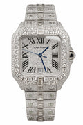 Cartier Santos 40mm Stainless Steel Roman Diamond Dial Ref. WSSA0018