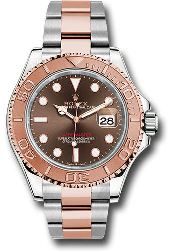 Rolex Yachtmaster 40mm Two-Tone 18K Rose Gold & Steel Chocolate Dial Ref. 126621