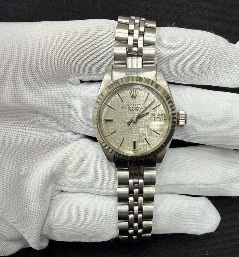 Rolex Lady Date Just 26mm Stainless Steel Silver Dial Ref. 6919