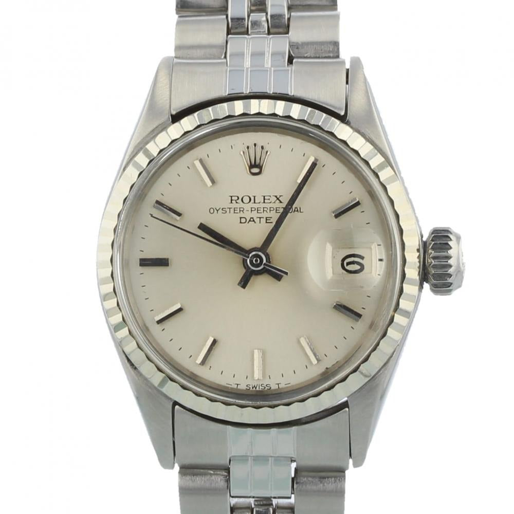 Rolex Lady Date Just 26mm Stainless Steel Silver Dial Ref. 6517