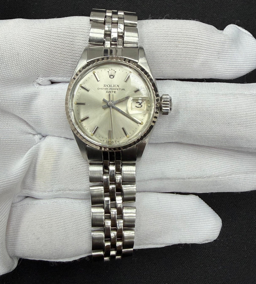 Rolex Lady Date Just 26mm Stainless Steel Silver Dial Ref. 6517