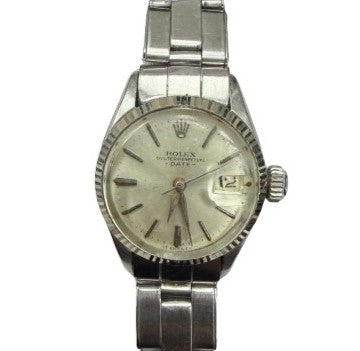 Rolex Lady Date Just 26mm Stainless Steel Silver Dial Ref. 6517
