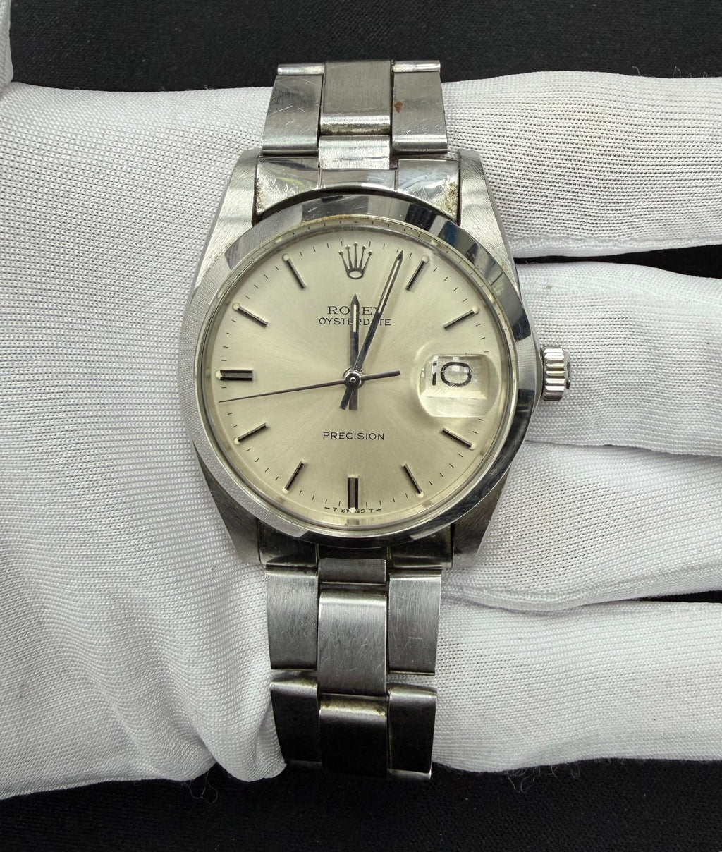 Rolex Precision 34mm Stainless Steel Silver Dial Ref. 6694