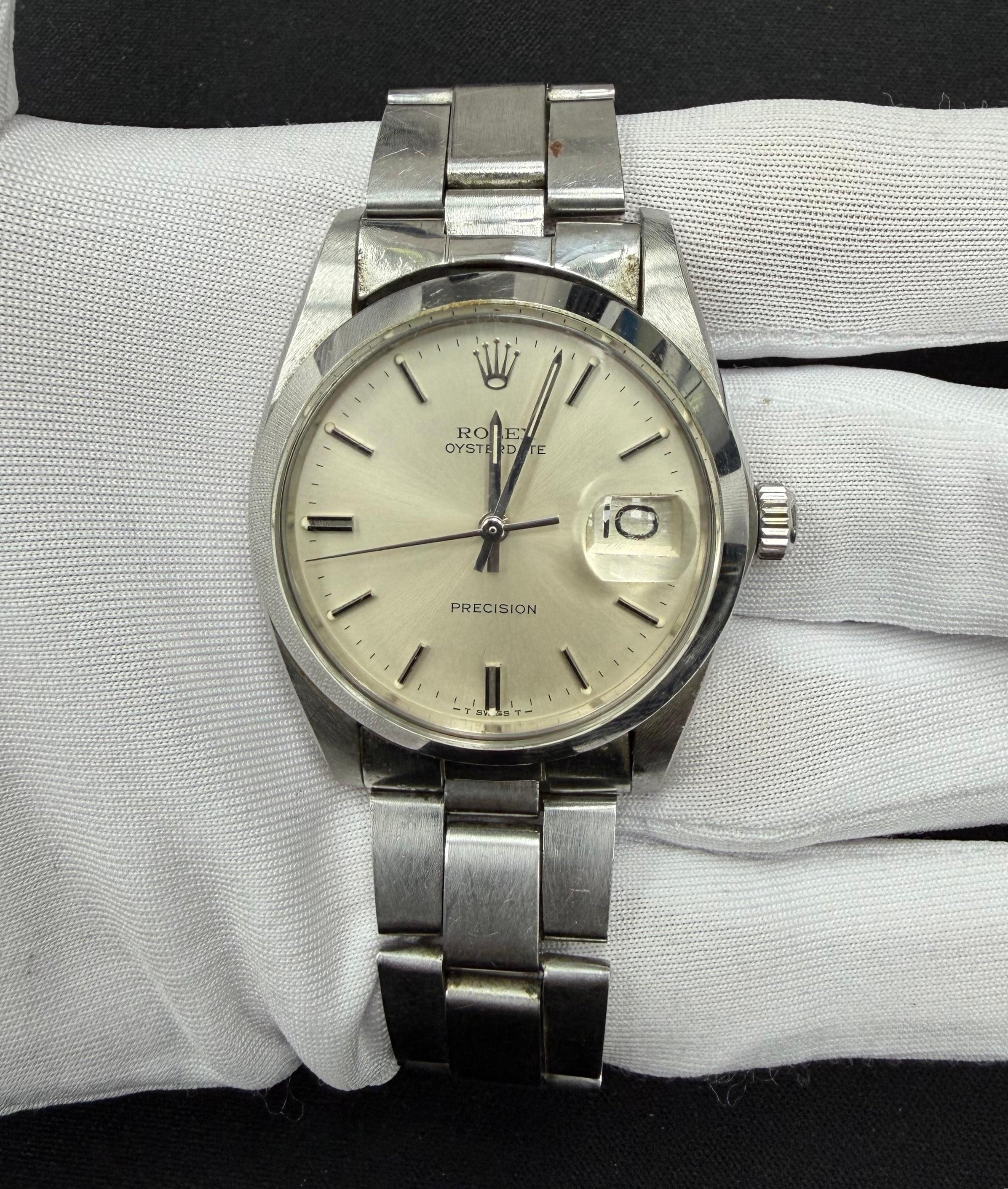 Rolex Precision 34mm Stainless Steel Silver Dial Ref. 6694