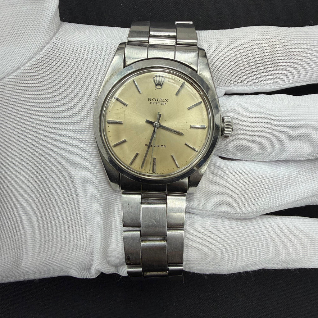 Rolex Oyster Precision 34mm Stainless Steel Pale Yellow Dial Ref. 6426