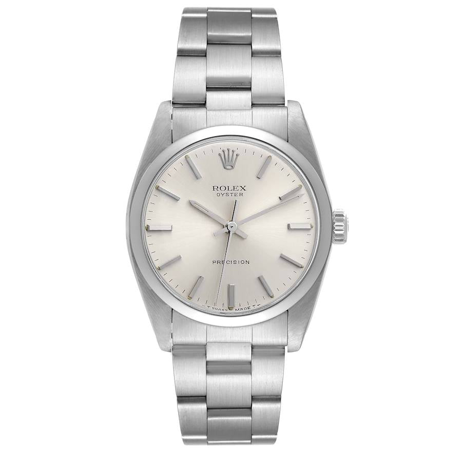 Rolex Oyster Precision 34mm Stainless Steel Silver Dial Ref. 6426