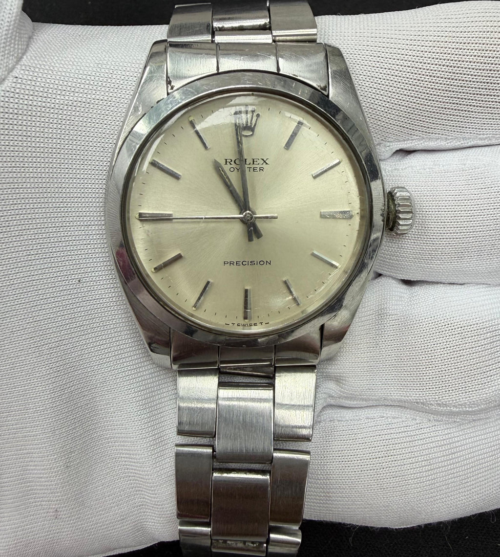 Rolex Oyster Precision 34mm Stainless Steel Silver Dial Ref. 6426
