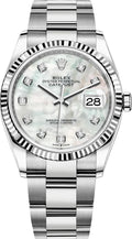 Rolex Datejust 41mm Stainless Steel MOP Diamond Dial Ref. 126334