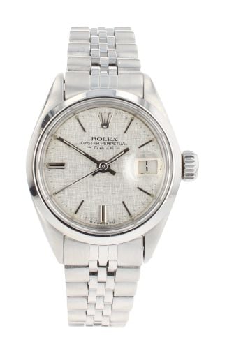 Rolex Lady Date Just 26mm Stainless Steel Silver Dial Ref. 6919