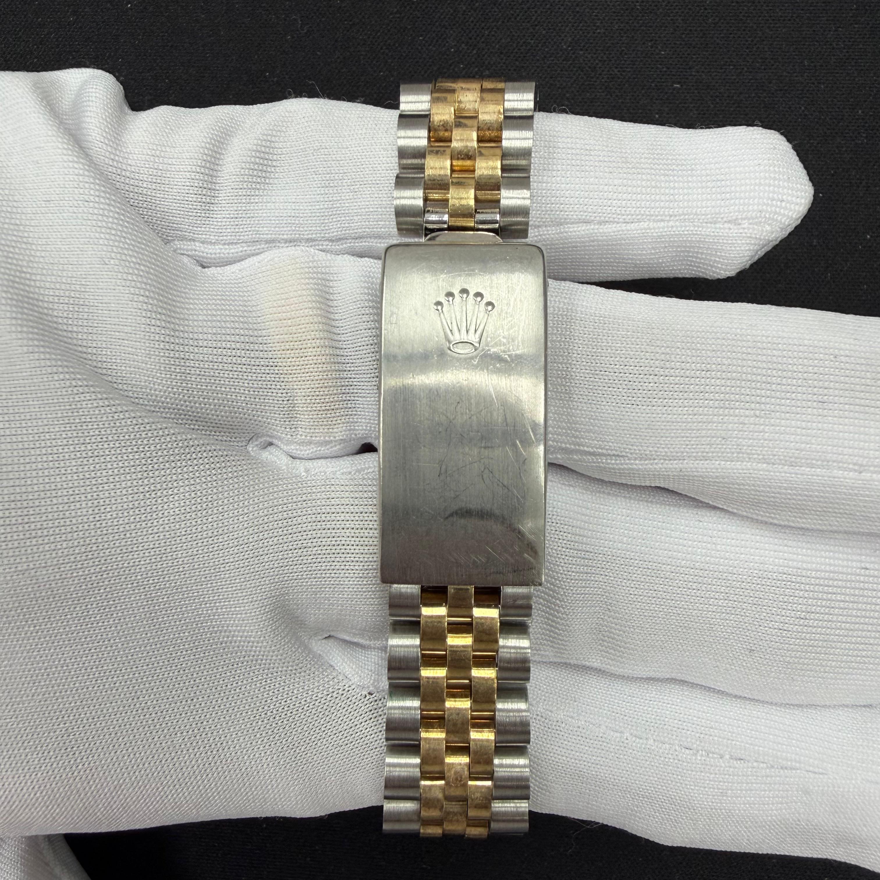 Rolex Datejust 31mm Two-Tone 18K Yellow Gold & Steel White Roman Diamond Dial Ref. 68274