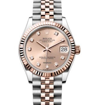 Rolex Datejust 31mm Two-Tone 18K Rose Gold & Steel Sundust MOP Diamond Dial Ref. 178271
