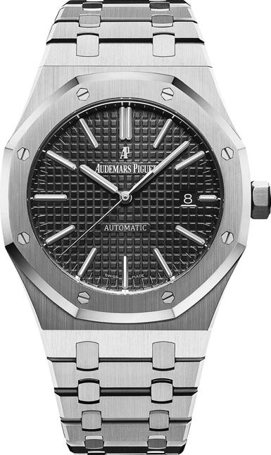 Audemars Piguet Royal Oak Selfwinding 41mm Stainless Steel Black Tapisserie Dial Ref. 15510ST