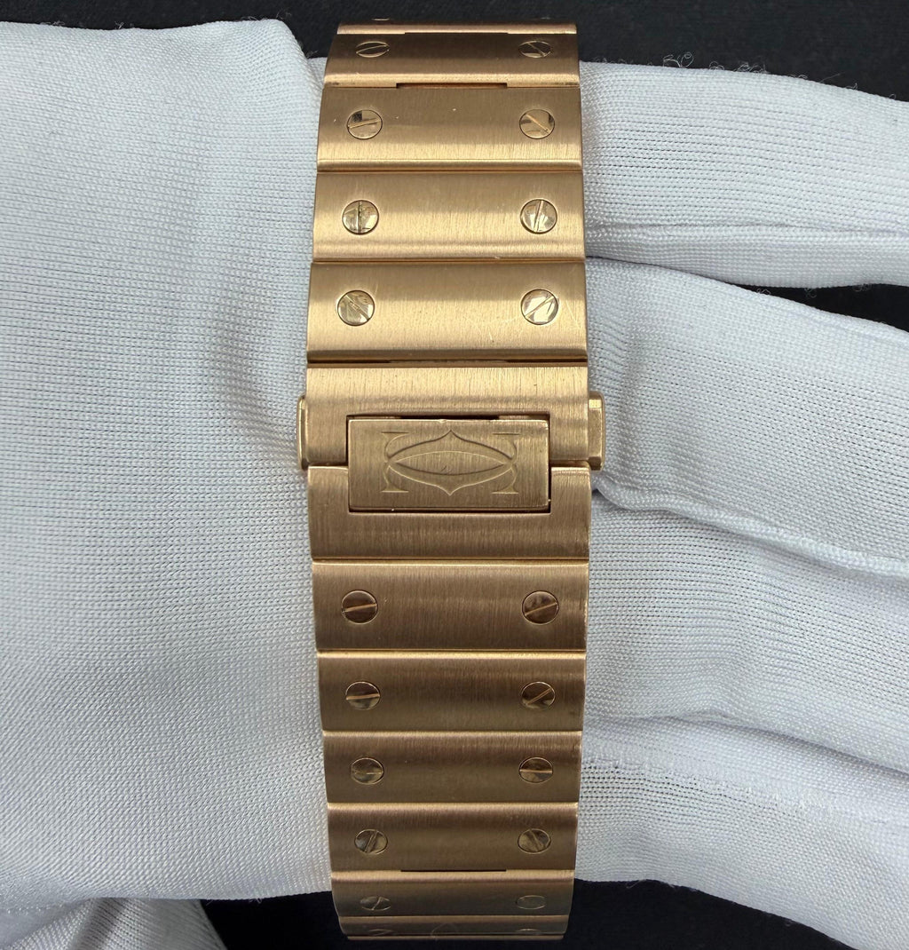 Cartier Santos 41mm 18K Rose Gold Skeleton Dial Ref. WHSA0016
