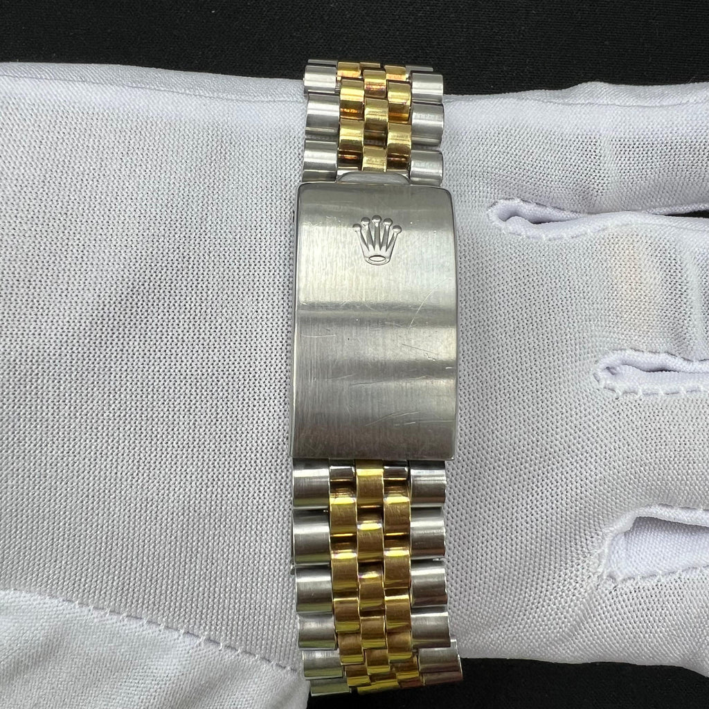 Rolex Datejust 36mm Two-Tone 18K Yellow Gold & Steel Champagne Roman Diamond Dial Ref. 16013