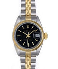 Rolex Datejust 36mm Two-Tone 18K Yellow Gold & Steel Black Dial Ref. 16013