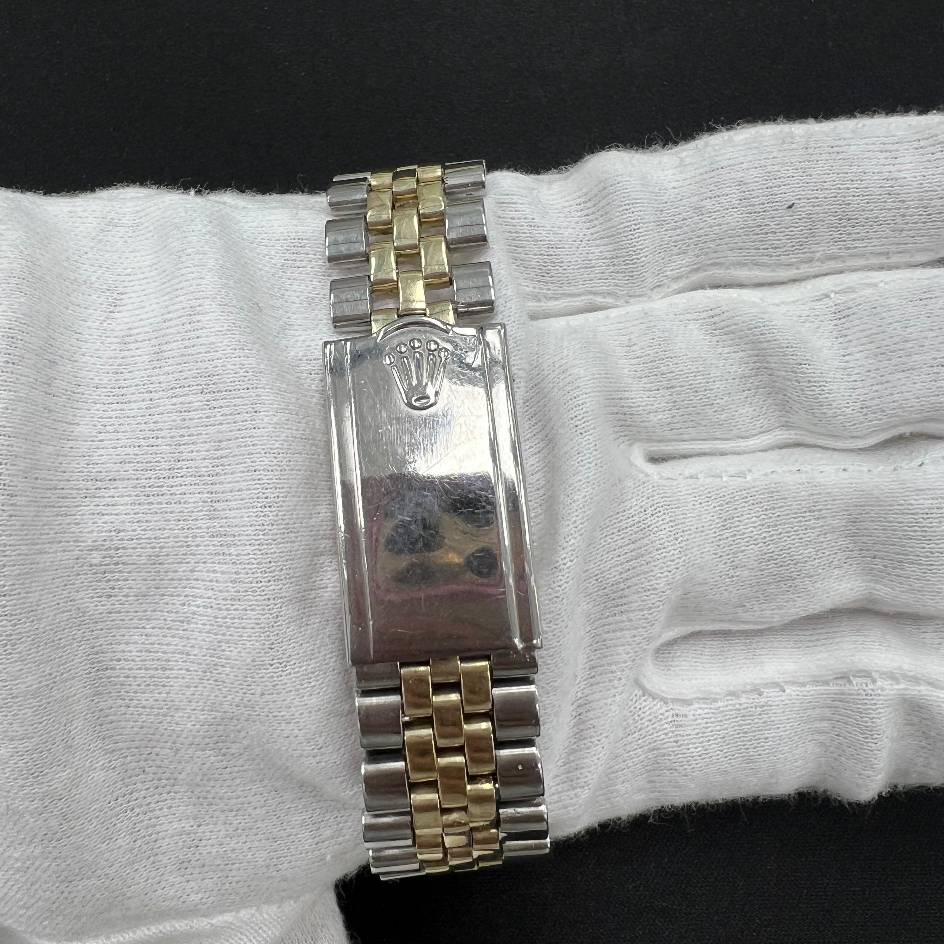 Rolex Datejust 36mm Two-Tone 18K Yellow Gold & Steel Black Dial Ref. 16013