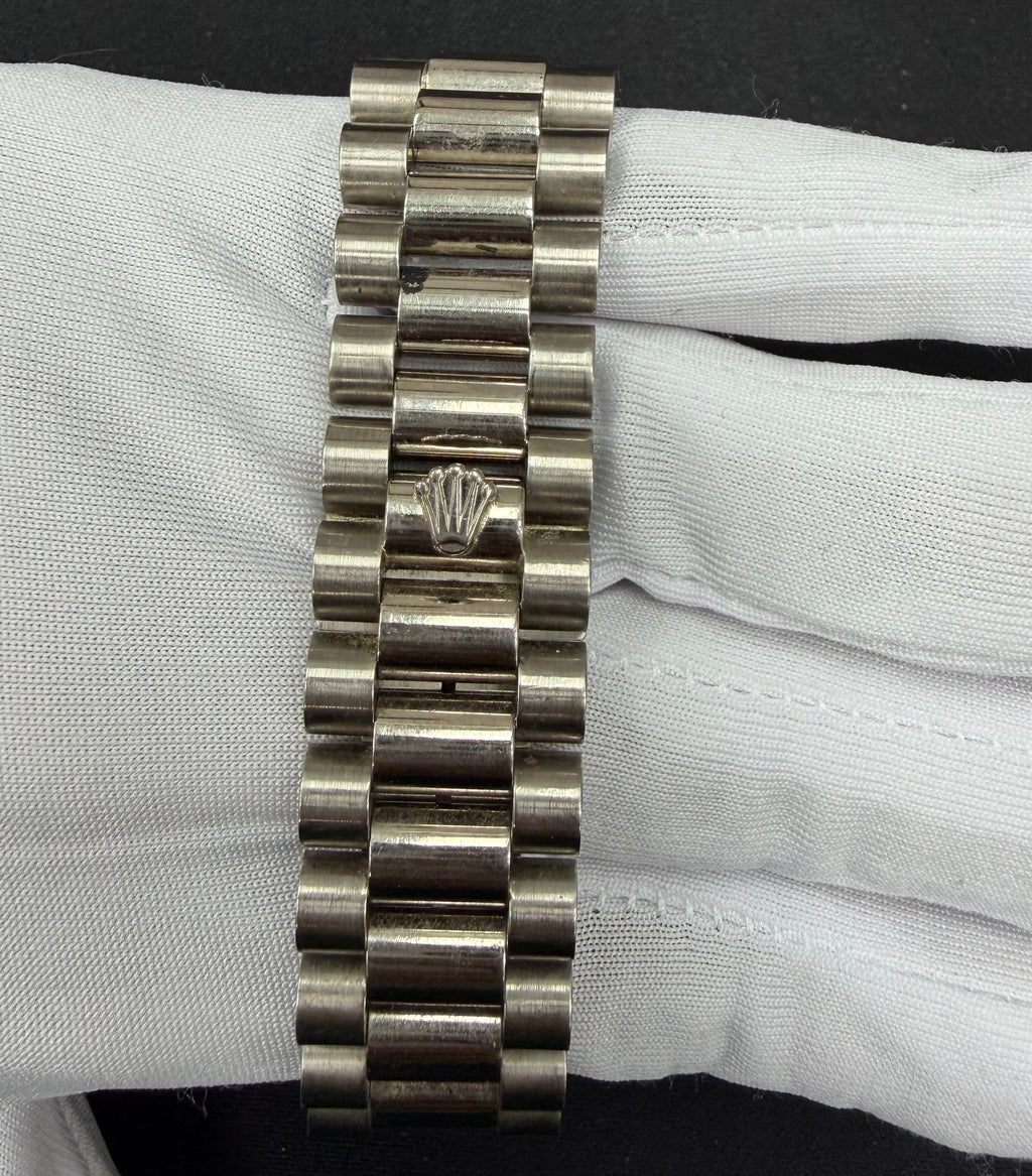 Rolex Day-Date 36mm Stainless Steel MOP Diamond Dial