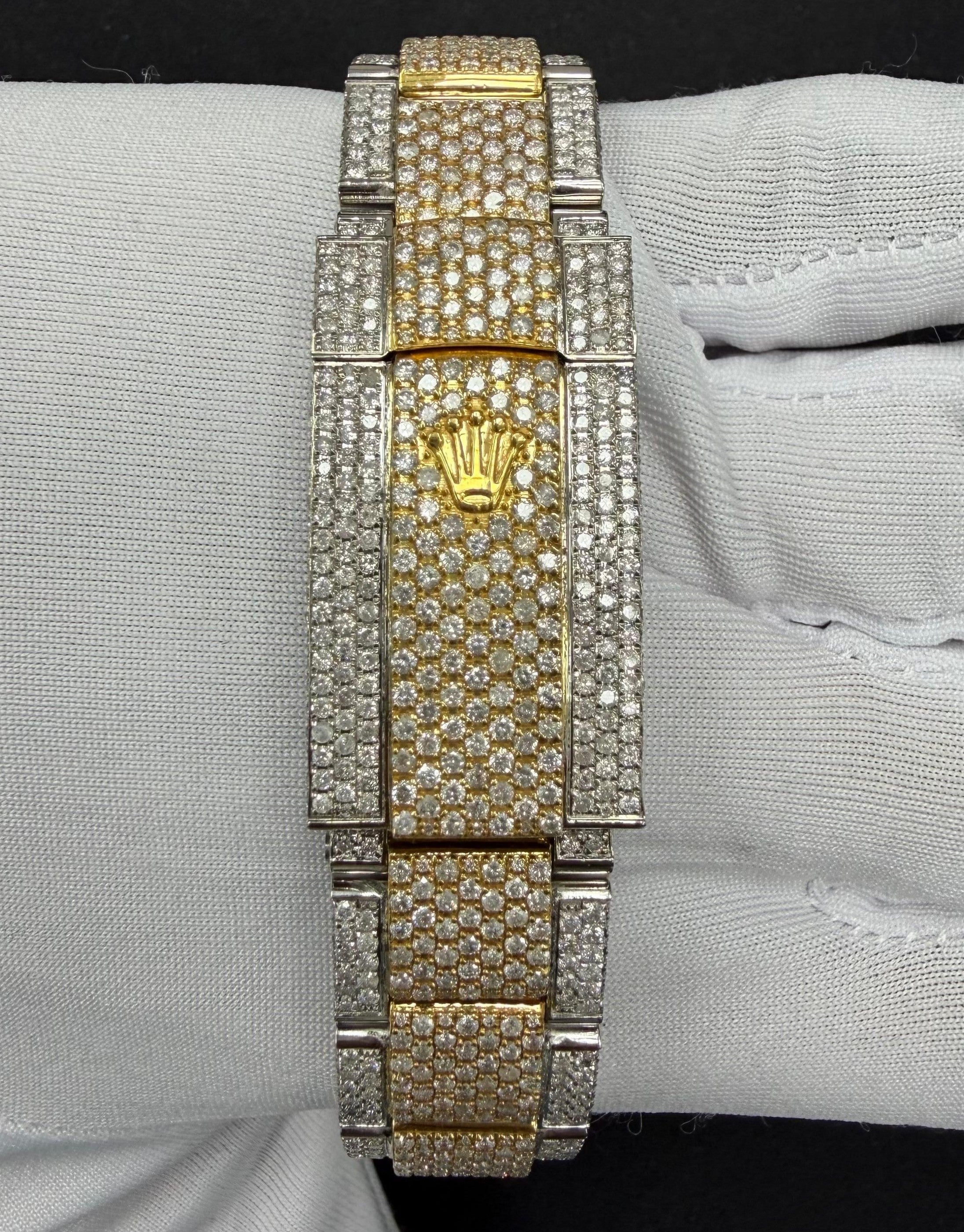 Rolex Datejust 41mm Two-Tone 18K Yellow Gold & Steel Roman Diamond Dial Ref. 126300