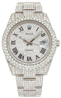 Rolex Datejust 41mm Stainless Steel Roman Diamond Dial Ref. 126300