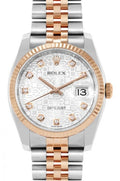 Rolex Datejust 31mm Two-Tone 18K Rose Gold & Steel White Diamond Dial Ref. 178271