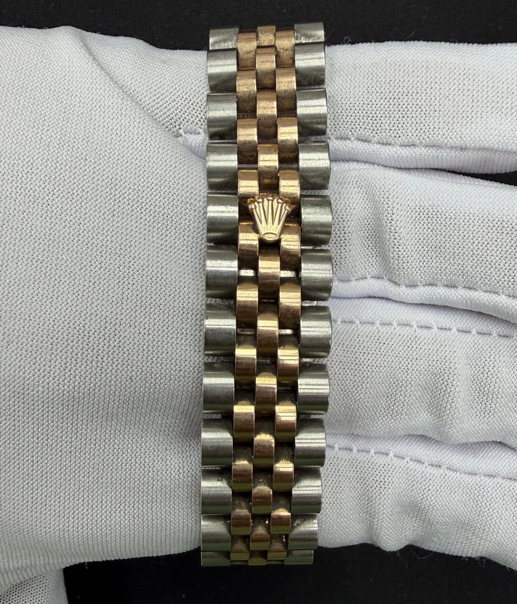 Rolex Datejust 31mm Two-Tone 18K Rose Gold & Steel White Diamond Dial Ref. 178271
