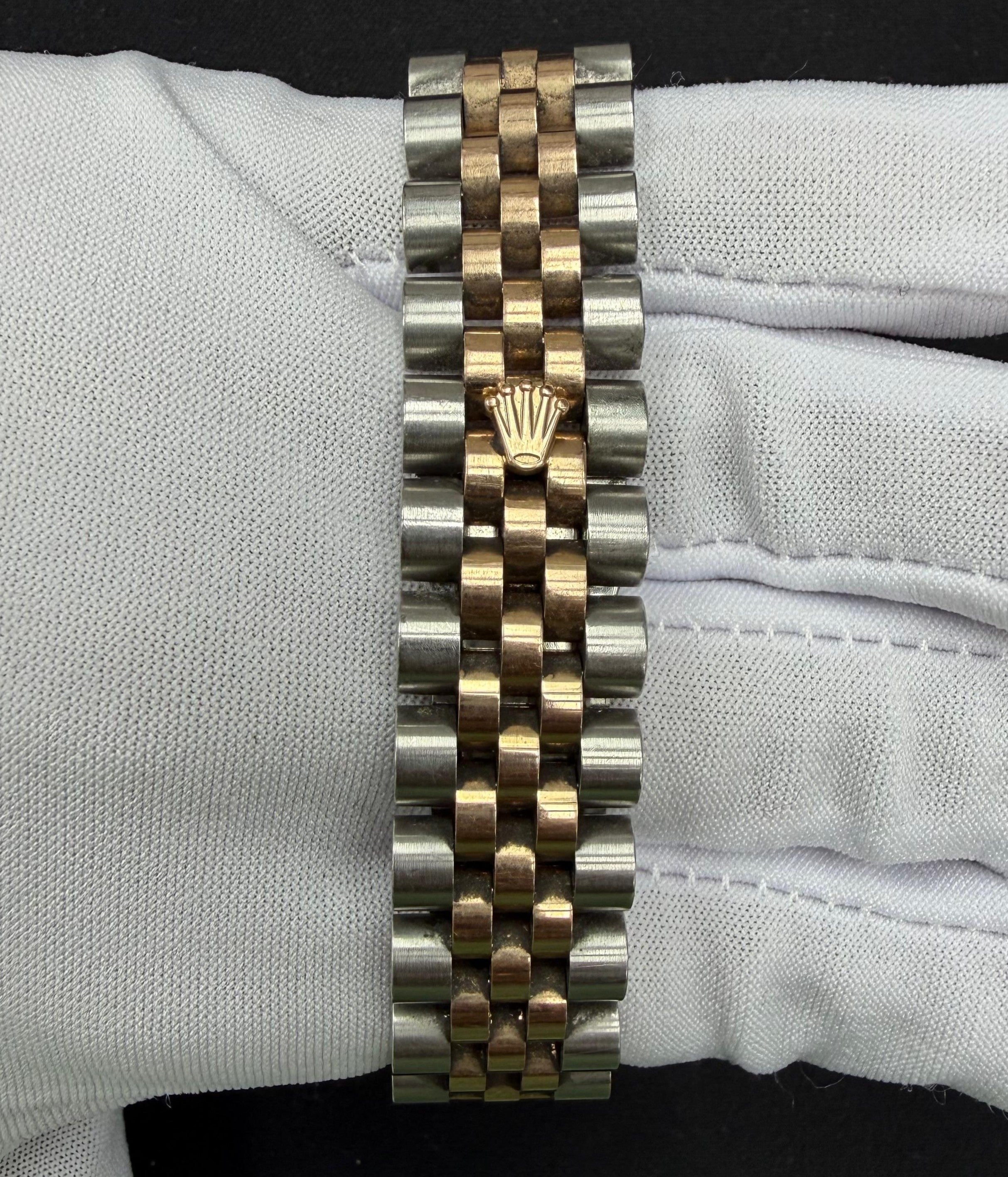 Rolex Datejust 31mm Two-Tone 18K Rose Gold & Steel White Diamond Dial Ref. 178271