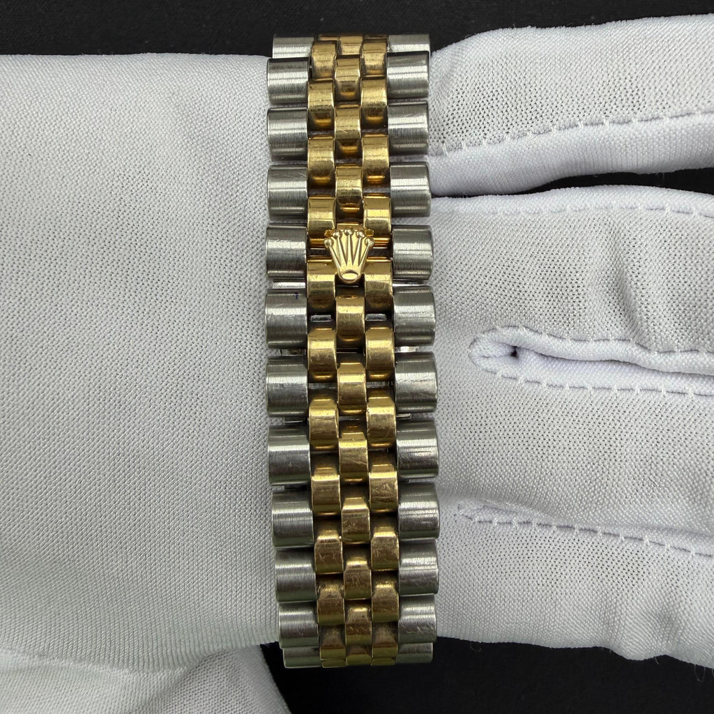 Rolex Datejust 36mm Two-Tone 18K Yellow Gold & Steel Champagne Diamond Dial Ref. 116233