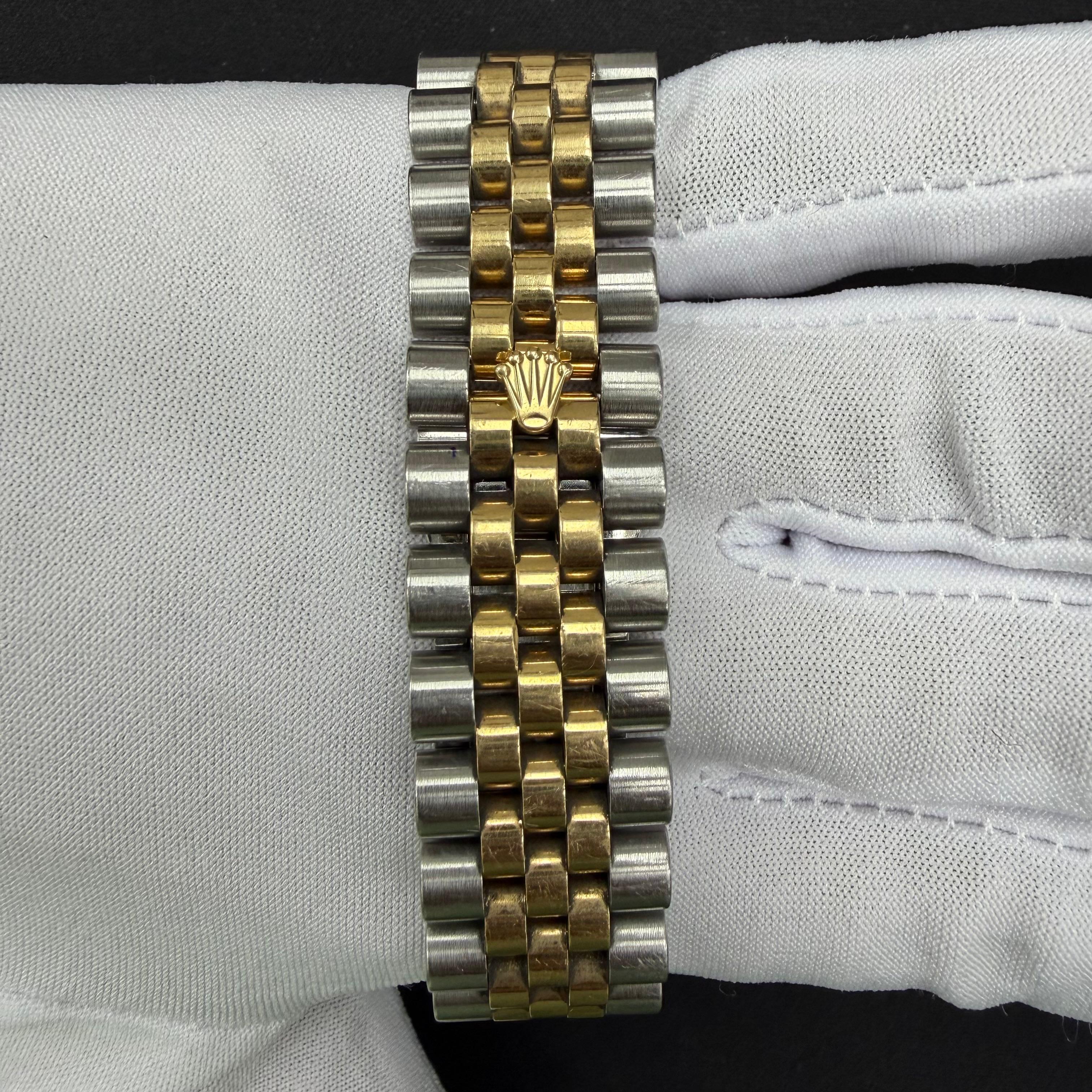Rolex Datejust 36mm Two-Tone 18K Yellow Gold & Steel Champagne Diamond Dial Ref. 116233
