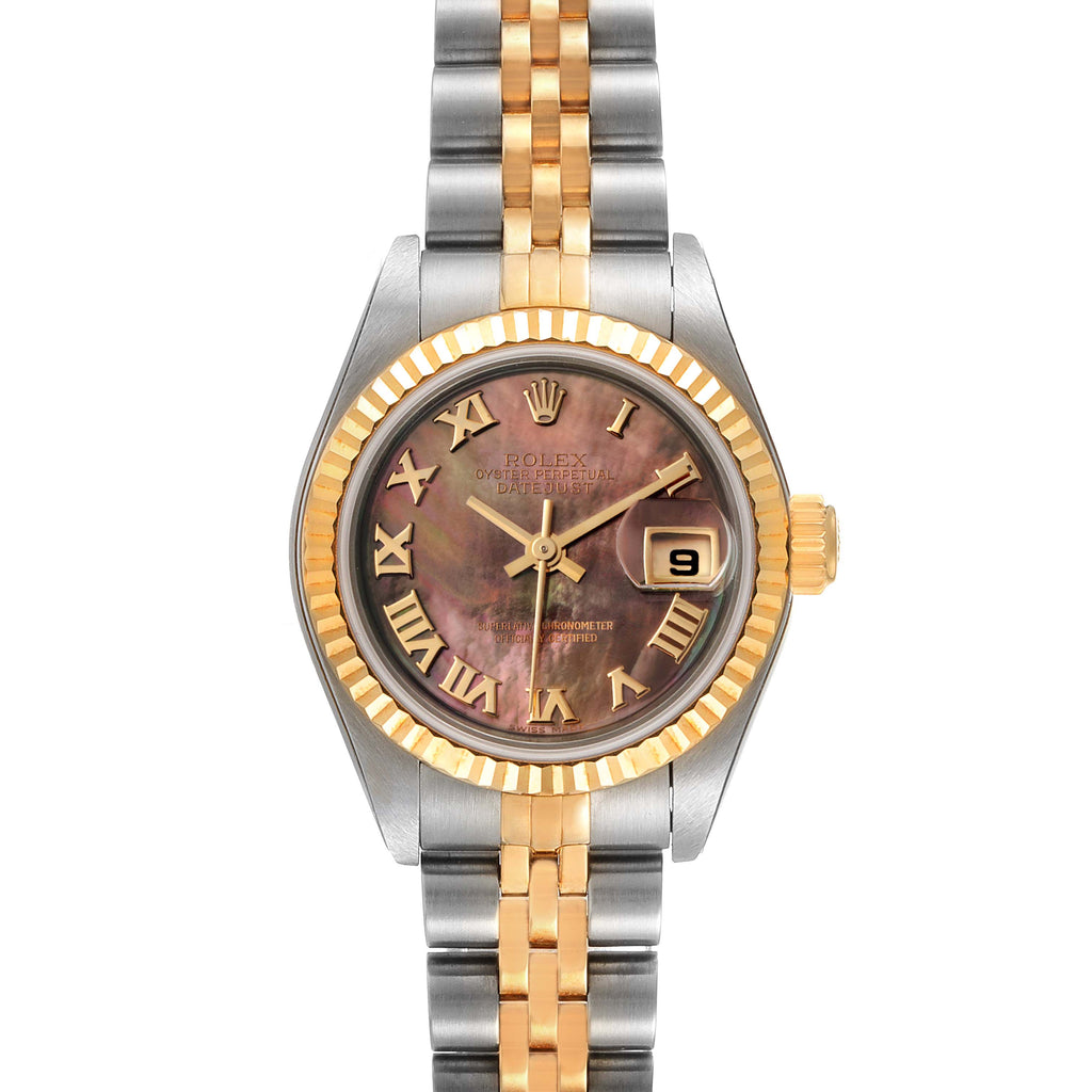 Rolex Lady Date Just 26mm Two-Tone 18K Yellow Gold & Steel MOP Roman Dial Ref. 179171