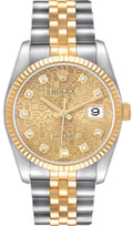 Rolex Datejust 36mm Two-Tone 18K Yellow Gold & Steel Champagne Diamond Dial Ref. 116233