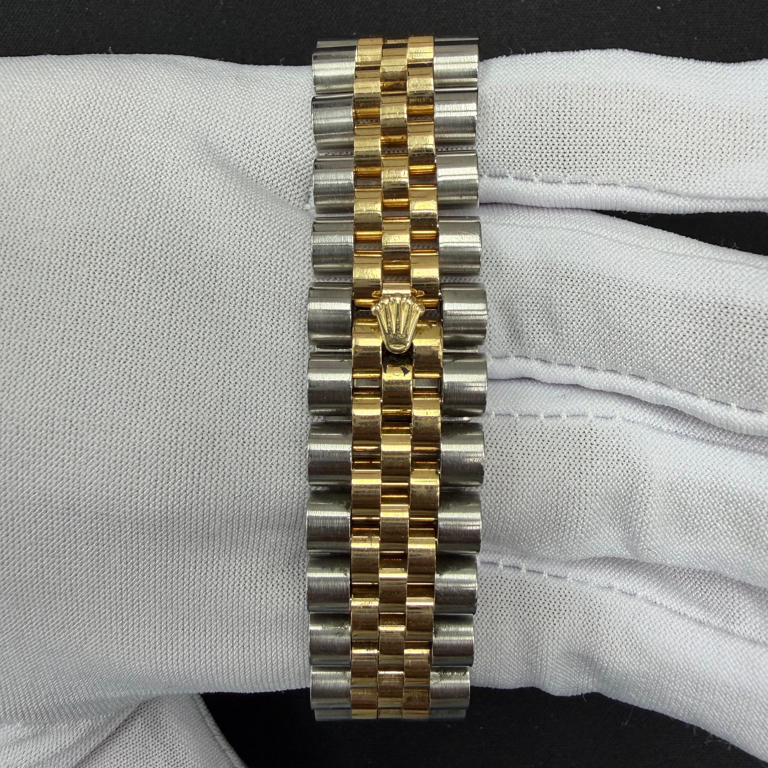 Rolex Datejust 36mm Two-Tone 18K Yellow Gold & Steel Champagne Diamond Dial Ref. 116233