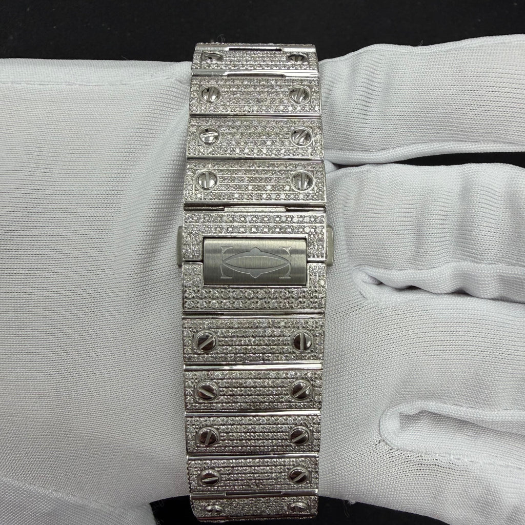 Cartier Santos 40mm Two-Tone 18K Yellow Gold & Steel Roman Diamond Dial Ref. WSSA0009