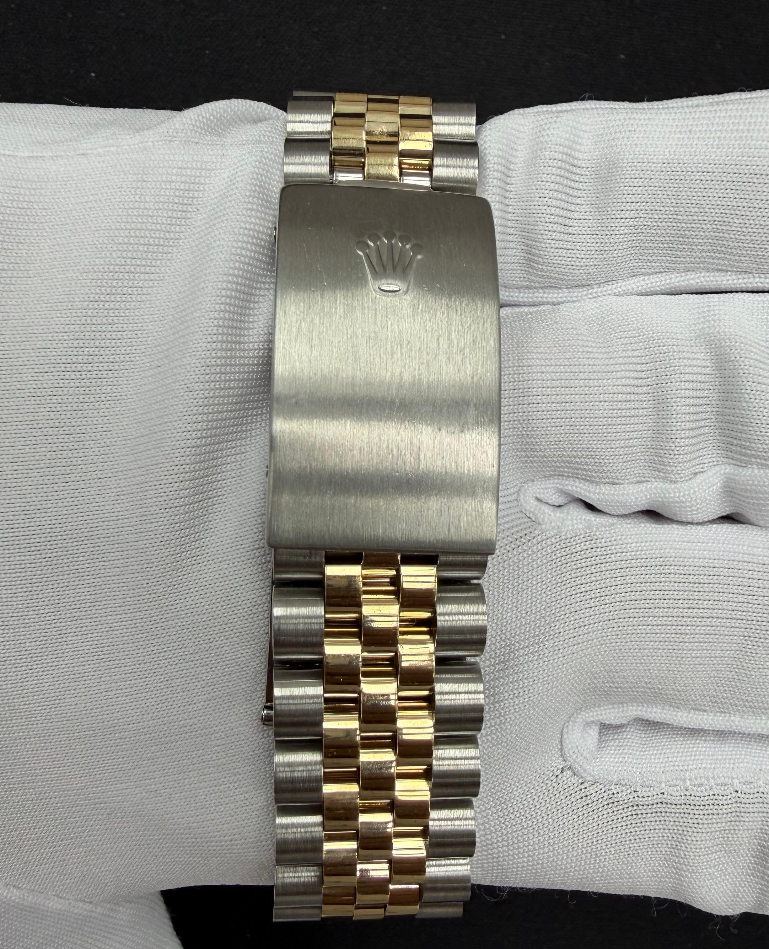 Rolex Datejust 36mm Two-Tone 18K Yellow Gold & Steel Blue Ombre Diamond Dial Ref. 16233