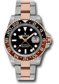 Rolex GMT Master II 40mm Two-Tone 18K Rose Gold & Steel Black Dial Ref. 126711CHNR