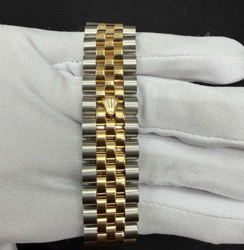 Rolex Datejust 36mm Two-Tone 18K Yellow Gold & Steel Champagne Diamond Dial Ref. 116233
